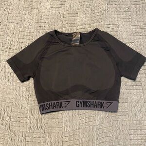 Gymshark black Crop Tee